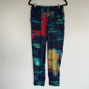 New Maison Monarque Multi Color & Print Cosmos Joggers Small French Designer